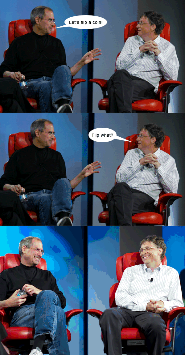 Stevs Jobs & Bill Gates: Funny Cause It's True… Or Something! — TechPatio